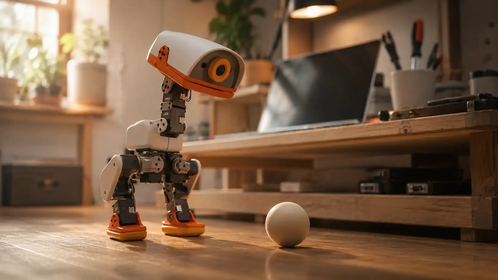 Microduck : un petit robot que l’on peut entraîner soi-même